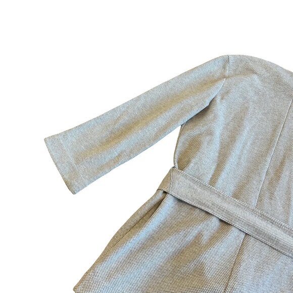 Banana Republic Cotton Blend Grey Open Front Cardigan Sweater Belted Size Medium - Picture 7 of 10